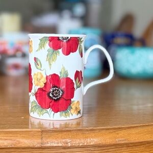MONET by ROY KIRKHAM Fine Bone China Red Flower Mug 🫖🥀🫶🏽